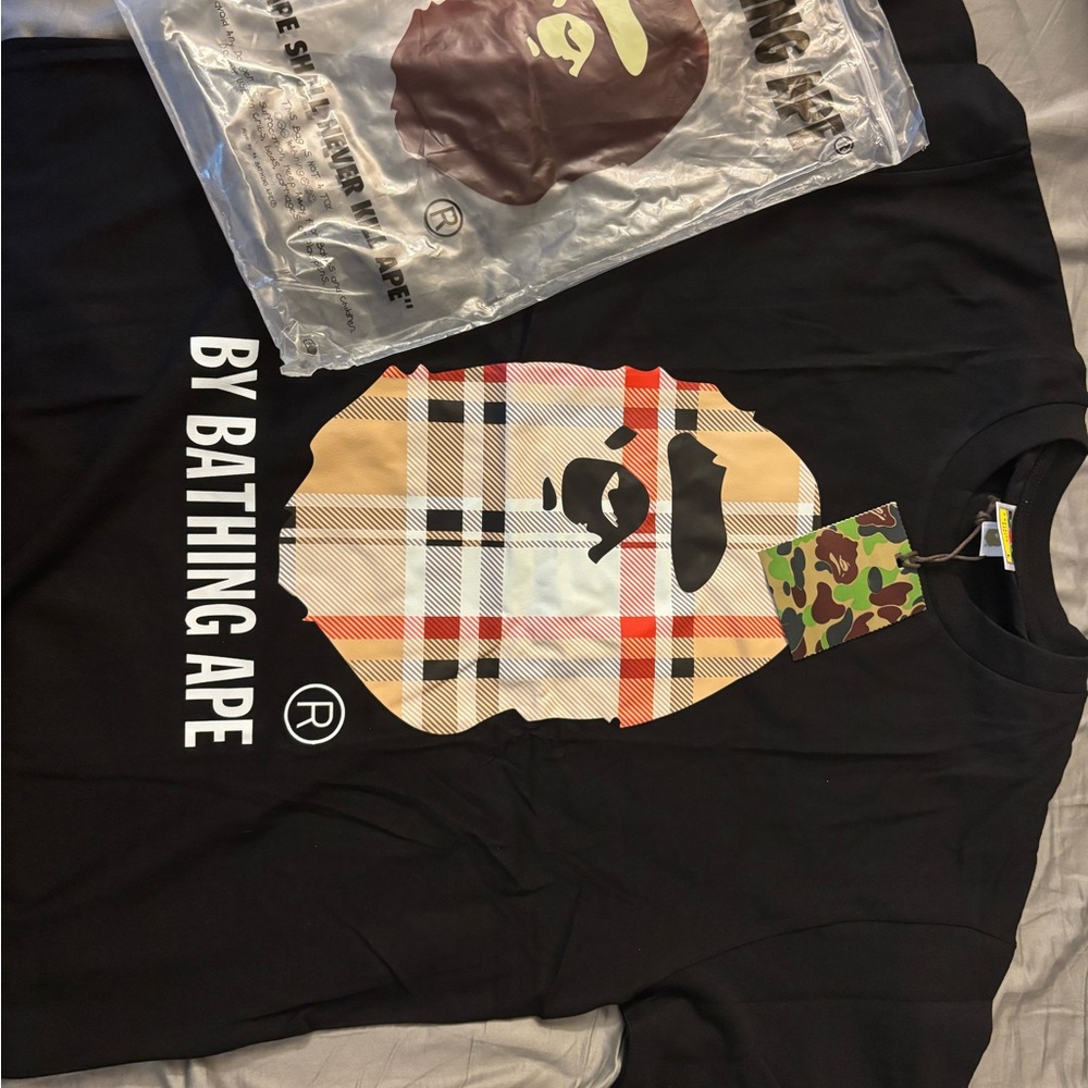 BAPE A Bathing Ape Check by Bathing Tee
